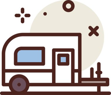 Ulaşım. Web simgesi basit illüstrasyon