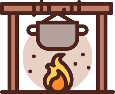 yemek web simgesi, tasarım için vektör illüstrasyonu