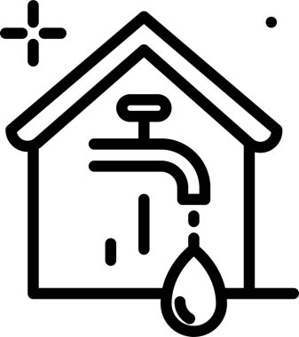 ev simgesi, vektör illüstrasyonu