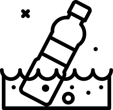 Bir bira şişesinin vektör çizimi.