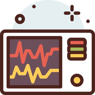 sağlık web simgesi, basit veteriner illüstrasyonu