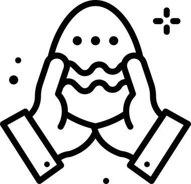 Hediye tutan bir el. Basit resimleme