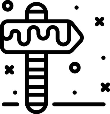 Doğum günü. Web simgesi basit tasarım