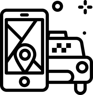 gps. Web simgesi basit illüstrasyon