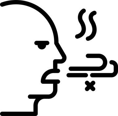 Diş çizgisi simgesi, vektör illüstrasyonu beyaz arkaplanda izole edildi  