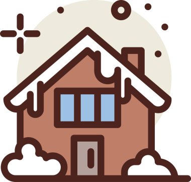 Ev. Web simgesi basit illüstrasyon