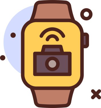 kamera web simgesi, basit vektör illüstrasyonu 