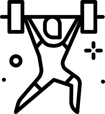 Antrenman. Web simgesi basit illüstrasyon