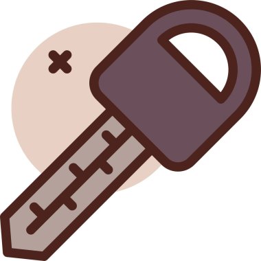 Anahtar. Web simgesi basit illüstrasyon