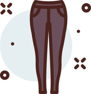 Bir kadın ve kadının vektör çizimi