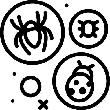 Virüs. Web simgesi basit illüstrasyon