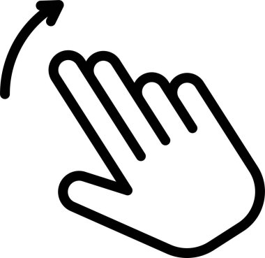 El hareketi simgesi, vektör illüstrasyonu