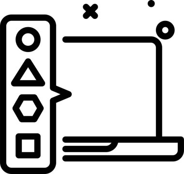 Bilet. Web simgesi basit illüstrasyon