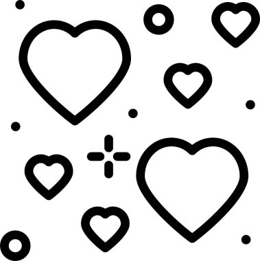 kalp, aşk, sevgililer günü, kalpler, soyut, vektör illüstrasyonu