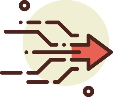 Seo ve teknoloji simgesinin vektör illüstrasyonu