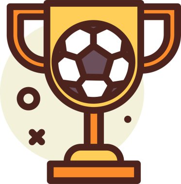 futbol web simgesi basit illüstrasyon