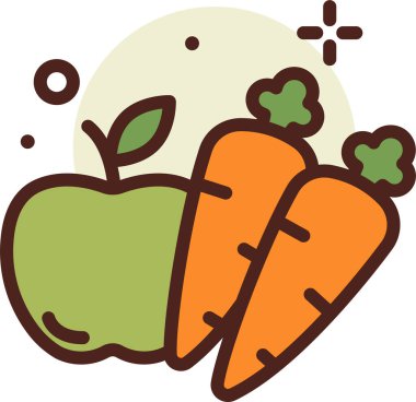 Yemek. Web simgesi basit tasarım