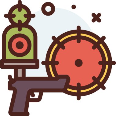 hedef simge, vektör illüstrasyonu