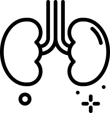 Düz bir kadın simgesi