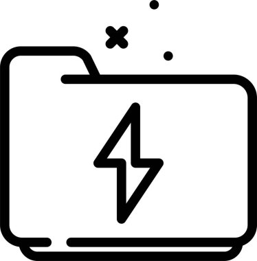 Beyaz arkaplanda izole edilmiş dizin simgesi ve vektör illüstrasyonu 