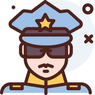 Law web simgesi, basit vektör illüstrasyonu 