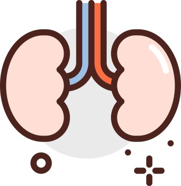 Kalbi olan bir insan yüzü. vektör illüstrasyonu