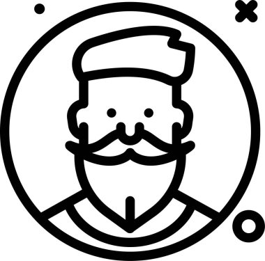 Avatar simgesi, vektör illüstrasyonu