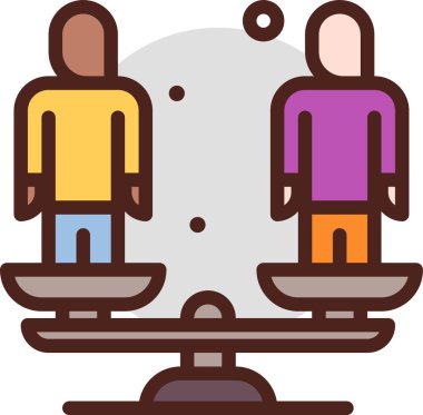 çeşitlilik web simgesi, basit vektör illüstrasyonu beyaz arkaplanda izole 