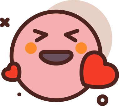 Sevimli çizgi film simgesi. vektör illüstrasyonu