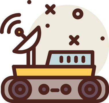 robot. Web simgesi basit illüstrasyon