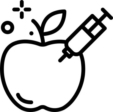 Biyoloji ve kimya simgesi, vektör illüstrasyonu beyaz arkaplanda izole edildi  