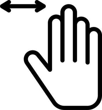 El hareketi simgesi, vektör illüstrasyonu