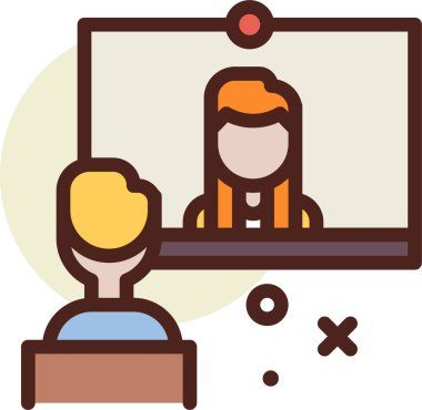 iş ve eğitim kavramı vektör illüstrasyonu