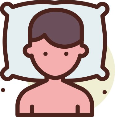 Kadın. Web simgesi basit illüstrasyon