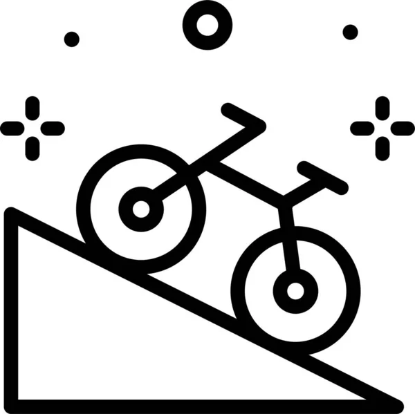 自転車だ Webアイコンシンプルなイラスト — ストックベクタ