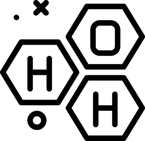 生物学和化学图标 在白色背景上孤立的向量图 — 图库矢量图片