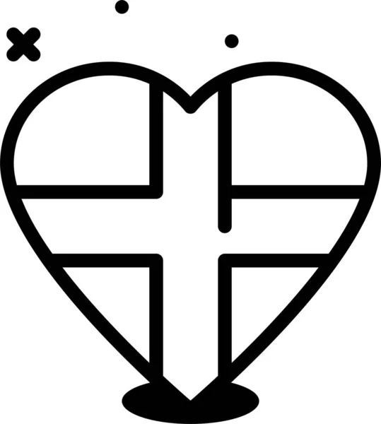 Corazón Icono Web Ilustración Vector Simple — Archivo Imágenes Vectoriales