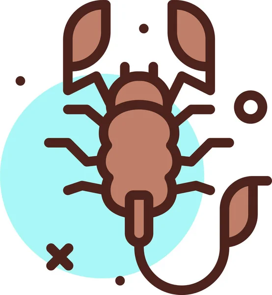 Cute Cartoon Illustration Crab — Stock Vector