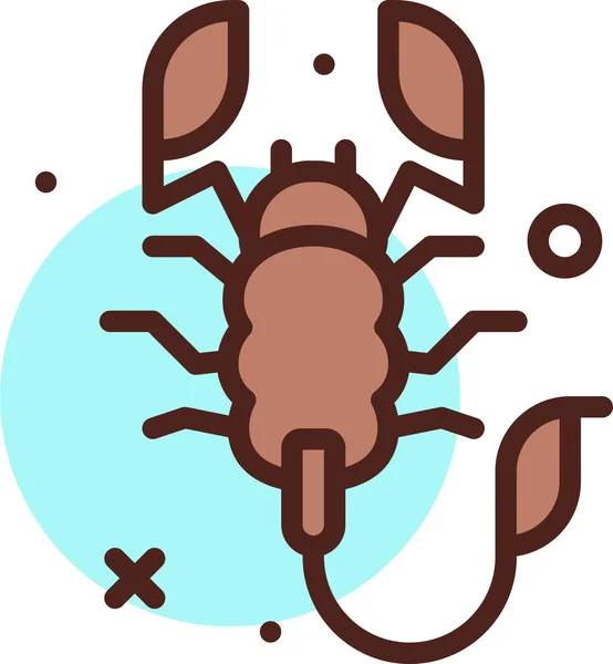 Schattig Cartoon Illustratie Van Een Krab — Stockvector