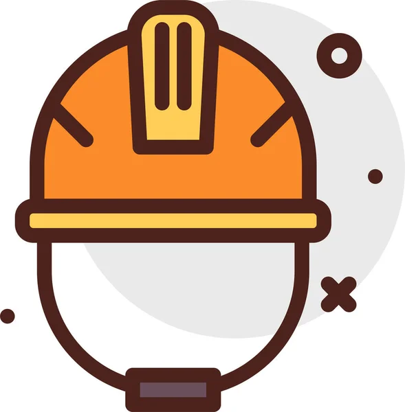 Casco Icono Web Ilustración Simple Vector — Archivo Imágenes Vectoriales