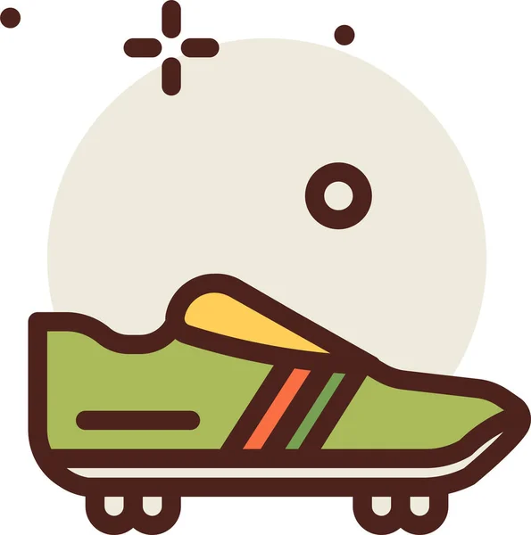 Patineta Icono Web Ilustración Simple — Vector de stock