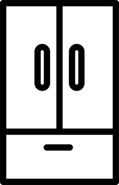 Холодильник Значок Векторні Ілюстрації — стоковий вектор