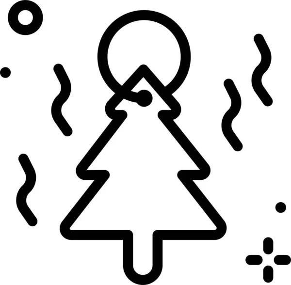 Árvore Natal Design Simples — Vetor de Stock