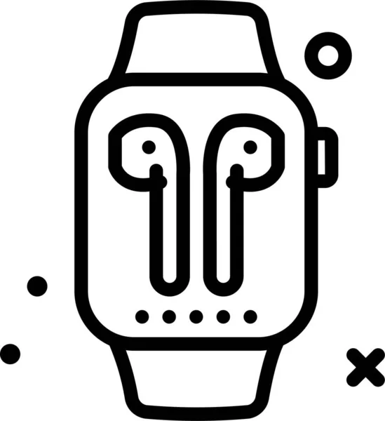 Smartwatch Web Symbol Einfache Illustration — Stockvektor