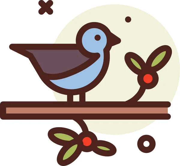 Птица Иконка Сайта — стоковый вектор