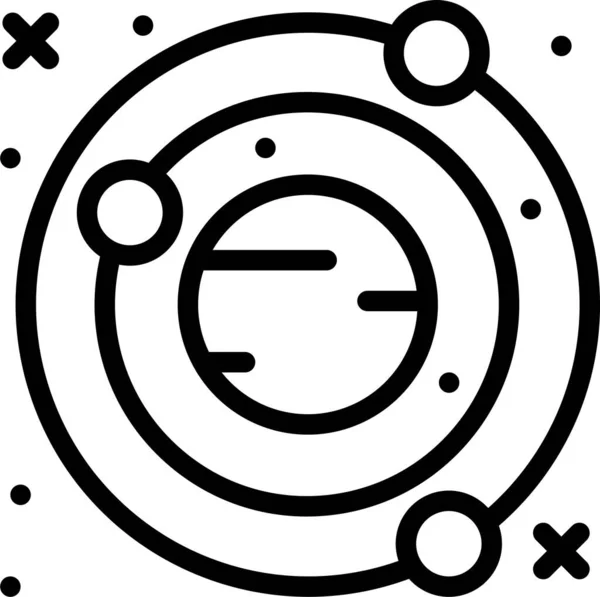 Raum Web Symbol Einfache Illustration — Stockvektor