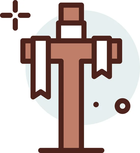 Християнська Веб Ікона Проста Векторна Ілюстрація — стоковий вектор