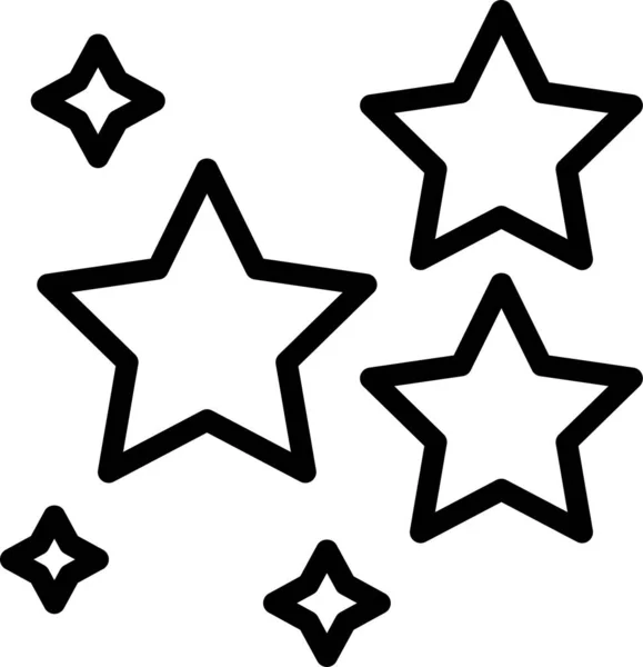 Ikona Hvězdy Vektorová Ilustrace — Stockový vektor