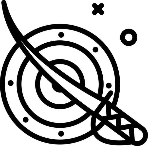 Ziel Web Symbol Einfache Illustration — Stockvektor