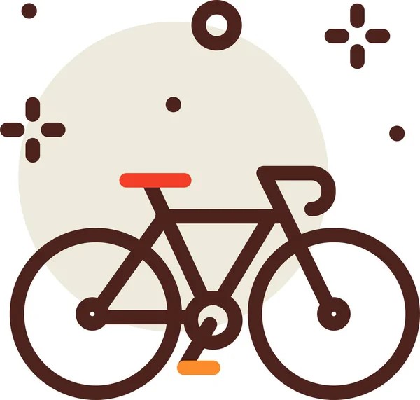 Εικονίδιο Ποδηλάτου Απλή Διανυσματική Απεικόνιση — Διανυσματικό Αρχείο